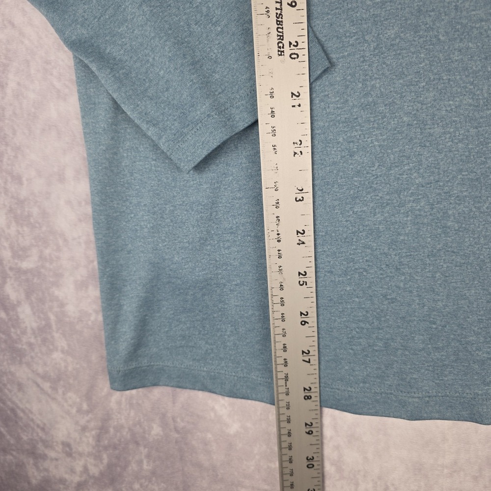 Salomon Shirt Mens Large Heather Gray Long Sleeve Stretch Wicking Active - Picture 8 of 8